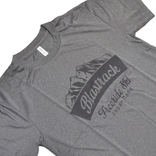 画像2: ブラストラック BLASTRACK ドライ Tシャツ Sサイズ Mountain GLAY ミックスグレー×ブラック (2)
