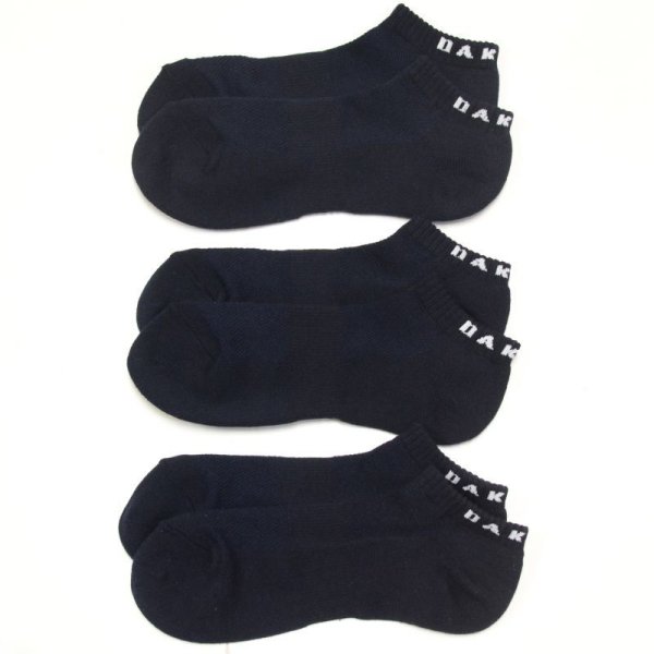 画像3: オークリー OAKLEY ソックス 3P NO SHOW SOCK 93251jp 60B Navy ネイビー 3足セット アンクル丈 (3)