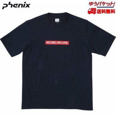 フェニックス NO SKI NO LIFE Tシャツ ネイビー Phenix T-shirts PL912TS04NO SKI NO LIFE S/S(半袖Ｔシャツ) NV