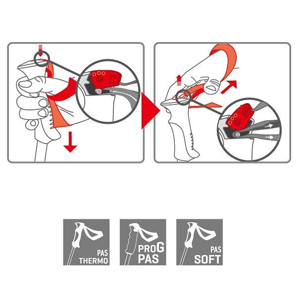 画像3: レキ ストック スキーポール ブラック ネオンイエローLEKI NEOLITE SKI POLE (3)