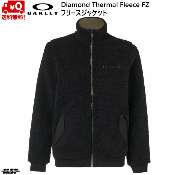 画像1: オークリー フリース ジャケット ブラック OAKLEY  Diamond Thermal Fleece FZ BLACKOUT (1)