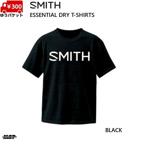 画像1: スミス Tシャツ ブラック SMITH ESSENTIAL DRY BLACK (1)