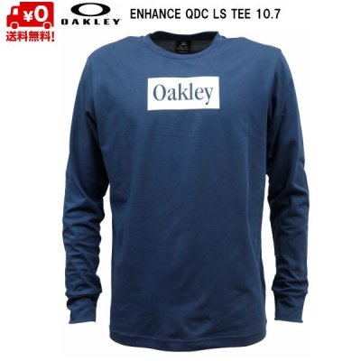 オークリー ロング Tシャツ 長袖 ネイビー ブルー ENHANCE QDC LS TEE 10.7 UNIVERSAL BLUE