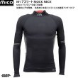 画像1: ご予約商品 ミコ アンダーシャツ M1 アスリート ベースレイヤー ブラック mico IN7021 (1)