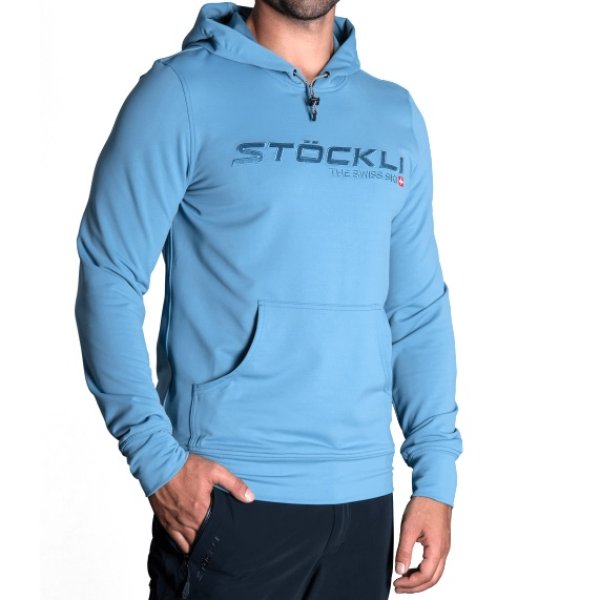 画像1: ストックリ フーディー パーカー ライトスチール STOCKLI HOODY PULLOVER LIGHT STEEL (1)