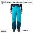 画像1: ゴールドウイン スキーパンツ ターコイズ ブルー Goldwin Baro 2-tone Color Pants TQ XLsize (1)