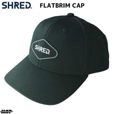 シュレッド フラットブリム キャップ ブラック SHRED FLAT BRIM CAP BLACK