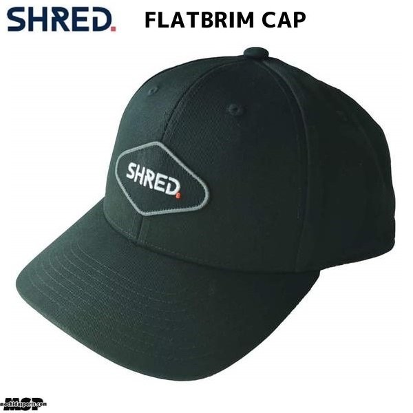 画像1: シュレッド フラットブリム キャップ ブラック SHRED FLAT BRIM CAP BLACK (1)