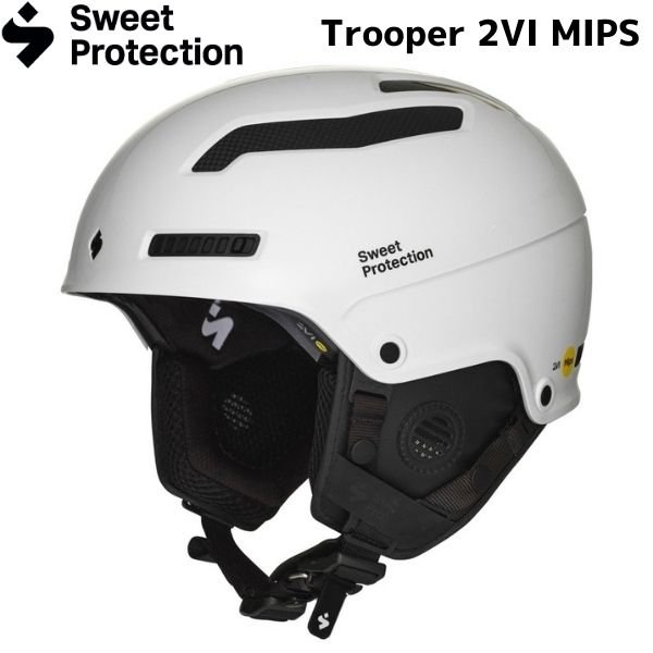 画像1: スウィートプロテクション スキー ヘルメット トゥルーパー 2Vi MIPS グロス ホワイト Sweet Protection Trooper 2VI MIPS Gloss White (1)