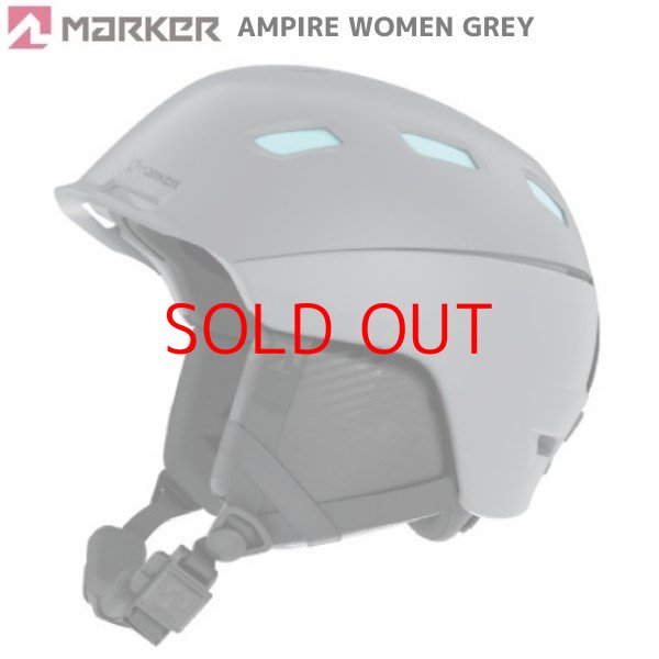 画像1: マーカー レディース スキー ヘルメット アンパイヤ グレー MARKER AMPIRE WOMEN GREY (1)
