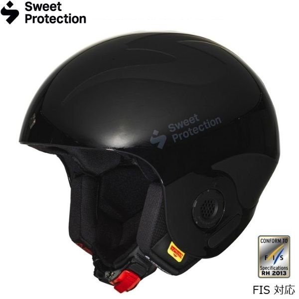 画像1: スウィートプロテクション レーシング スキー ヘルメット ヴォラータ FIS グロス ブラック Sweet Protection Volata Helmet Gloss Black (1)