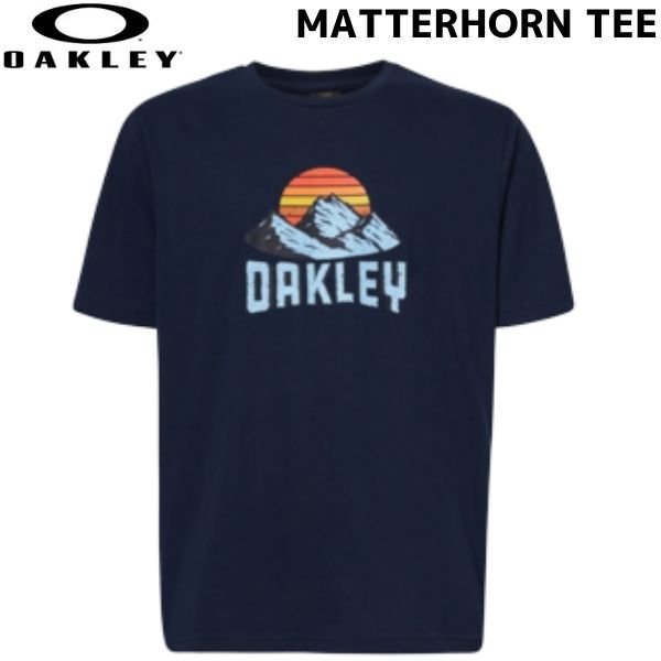 画像1: オークリー マッターホルン Tシャツ ネイビー OAKLEY MATTERHORN TEE  (1)
