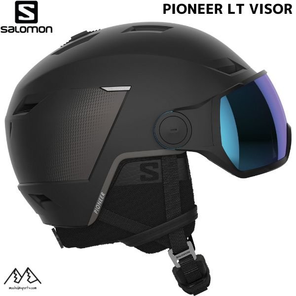 画像1: サロモン バイザーへルメット ブラック SALOMON  PIONEER LT VISOR BLACK (1)