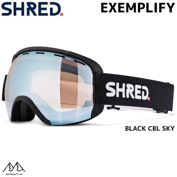 画像1: シュレッド ゴーグル エグゼンプリファイ ブラック SHRED EXEMPLIFY BLACK CBL SKY  (1)