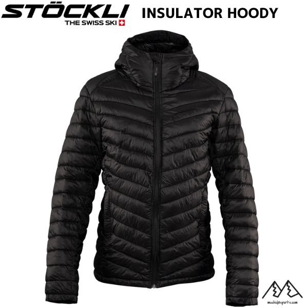画像1: ストックリ 中綿入 インシュレーション アウター ジャケット ブラック STOCKLI Insulator Hoody Jacket black  PRIMALOFT (1)