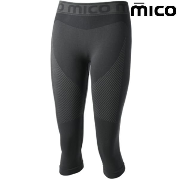 画像1: ご予約商品 ミコ レディース ウィメンズ アンダータイツ セカンドスキン WARM CONTROL ベースレイヤー ブラック mico CM1859 (1)