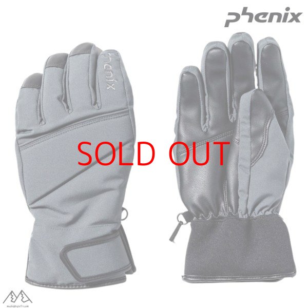 画像1: フェニックス スキーグローブ オフブラック グレー Phenix SNOW SCAPE 5FINGERS OFF BLACK  (1)
