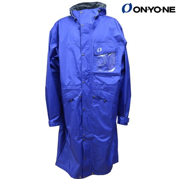 画像1: オンヨネ オーバーコート ポンチョ オーバージャケット ブルー ONYONE OVER COAT (1)