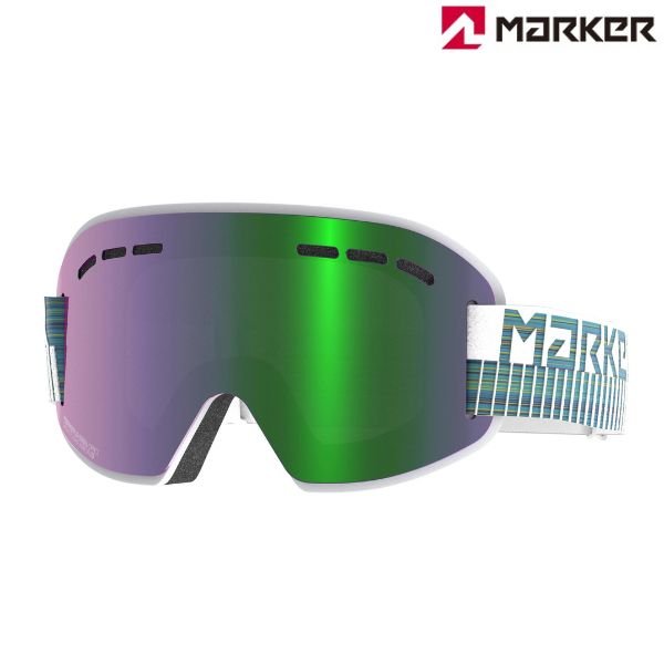 画像1: マーカー スキーゴーグル MARKER MARKER SMOOTH OPERATOR L スムースオペレーター ラージ グリーンプラズマミラー ラージフィット  (1)