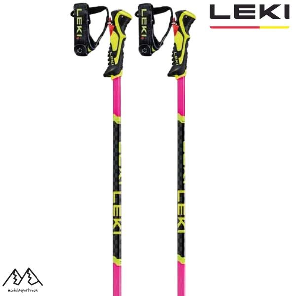 画像1: レキ SL レーシングポール ネオンピンク LEKI WCR LITE SL 3D NEON PINK (1)