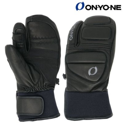 オンヨネ スキーグローブ 3本指 3フィンガー レザー 山羊革 ブラック ONYONE THREE FINGER LEATHER GLOVE BLACK ONA93002 009