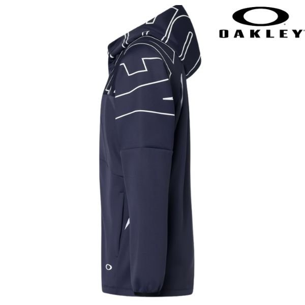 画像4: オークリー トレーニング ウェア 上下セット ネイビー OAKLEY Enhance 3Rdg Synchronism Jkt ＆ Pt 6.0 Foggy Blue (4)
