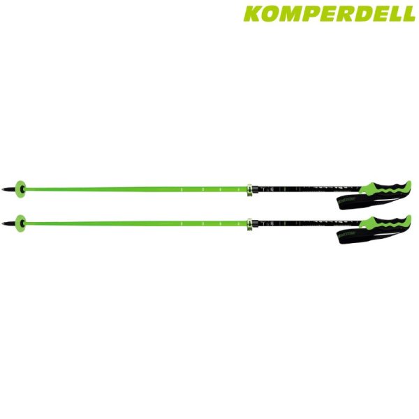 画像2: コンパーデル サイズ調整式 スキーポール ジャパンモデル アロイプロ バリオ ブラック/グリーン KOMPERDELL ALLOY PRO VARIO BLACK/GREEN JAPAN 伸縮スキーポール  (2)
