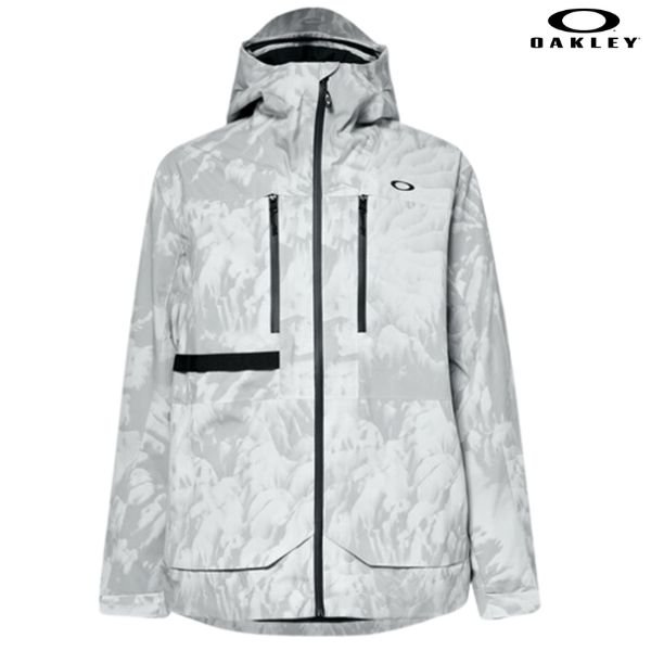 画像1: オークリー スキージャケット スキーウエア OAKLEY Tc Earth Shell Jacket GREY MOUNTAIN TIE DIE PRINT (1)