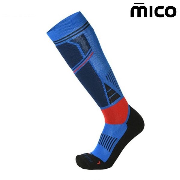 画像1: ミコ 102 中厚 スキーソックス ブルー MICO M1 MEDIUM blue (1)