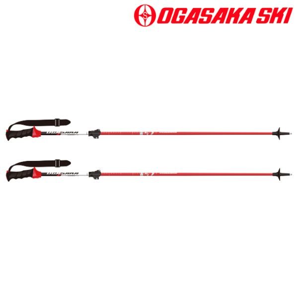 画像2: オガサカ サイズ調整式 ストック スキーポール レッド 95-120cm OGASAKA LC RED (2)