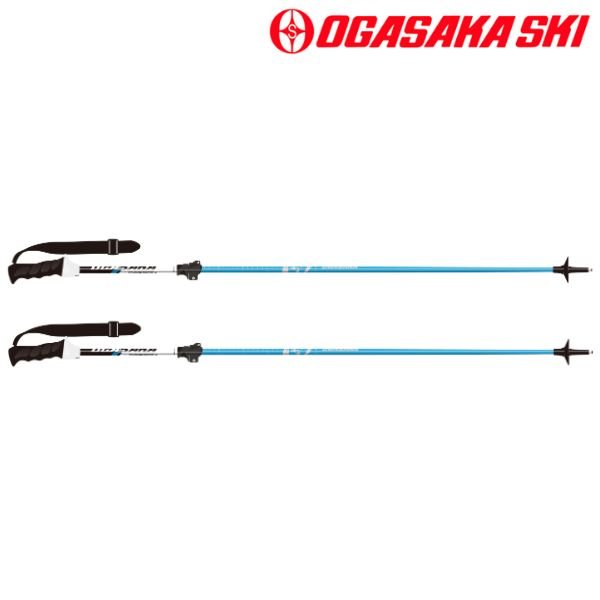 画像2: オガサカ サイズ調整式 ストック スキーポール ブルー 95-120cm OGASAKA LC BLU (2)
