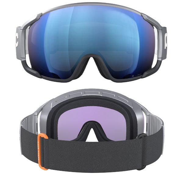 画像2: ポック スキーゴーグル ゾウニュラ レース シルバーブラック POC ZONULA RACE Argentite Silver / Uranium Black (2)