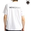 画像2: デサント ムーブスポーツ Tシャツ ホワイト 吸汗速乾 ストレッチ UVカット 高速ドライ エクシードライ ショートスリーブシャツ DESCENTE MOVE SPORT EXCDRY WH (2)