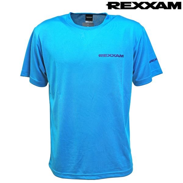 画像1:  レクザム REXXAM ドライ Tシャツ ターコイズ ブルー REXXAM DRY T-SHIRTS TURQUOISE BLUE レグザム (1)
