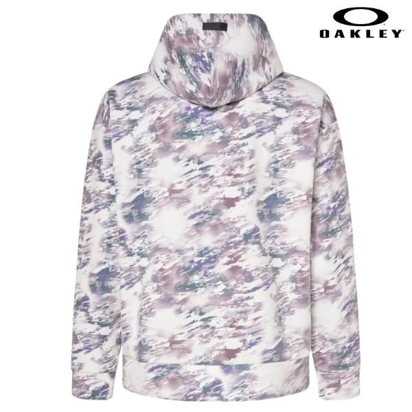画像2: オークリー 吸汗速乾 フリース フーディ パーカー ホワイトプリント OAKLEY ENHANCE QD FLEECE HOODIE EVO 2.7 WHITE PRINT (2)