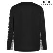 画像2: オークリー プリント ロング Tシャツ 長袖 ブラック OAKLEY SLANT LOGO PRINT L/S TEE 8.0 BLACKOUT (2)