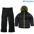 画像1: コロンビア ジュニア 中綿スキーウェア ウインター パウダーII キルティッド ジャケット ヘザーブラック + バガブーIIパンツ ブラック Columbia Winter Powder II Quilted Jacket + Bugaboo II Pant (1)
