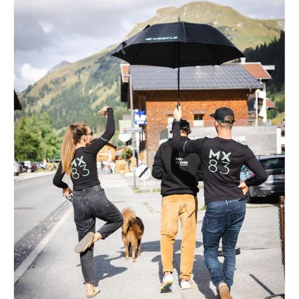 画像3: ケスレ アンブレラ 傘 KASTLE  Logo Umbrella ブラック (3)