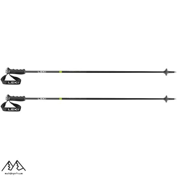画像2: レキ ストック カーボン スキーポール ブラック ネオングリーン LEKI NEOLITE CARBON SKI POLE (2)