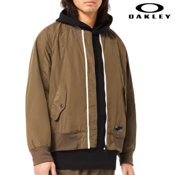 画像4: オークリー 軽量 撥水 ジャケット アウター カーキ OAKLEY Enhance Light Shell Jacket 1.0 Raven (4)