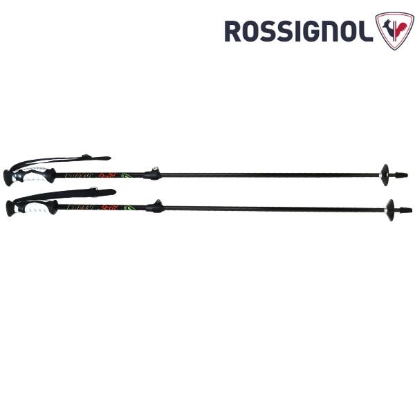 画像2: ロシニョール スーパーヴィラージュ サイズ調整式 ストック スキーポール ブラック ROSSIGNOL SUPER VIRAGE TELESCOPIC POLE (2)