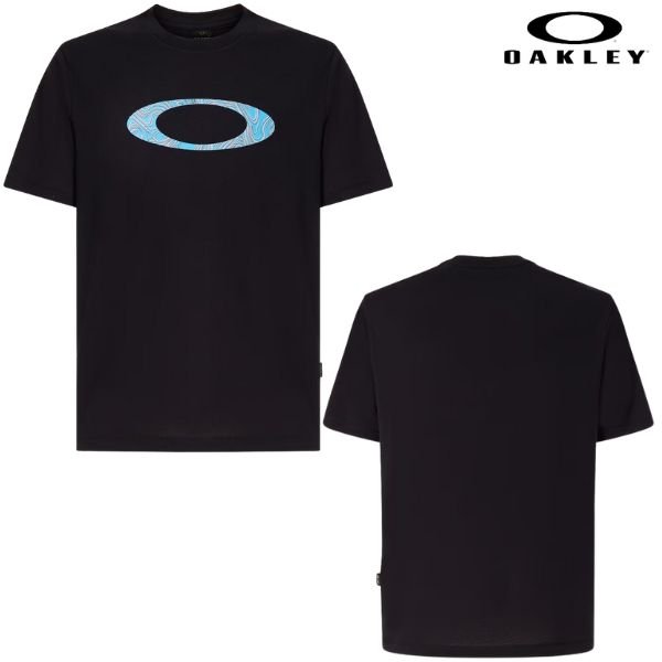 画像3: オークリー Tシャツ ブラック アイコンロゴ 吸汗速乾 UVカット OAKLEY Mtl Ellipse Sun Tee  (3)