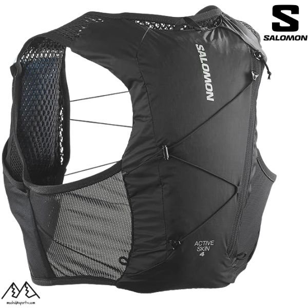 画像1: サロモン ハイドレーション ベスト バックパック ランニングベスト フラスク付 SALOMON ACTIVE SKIN 4SET  (1)