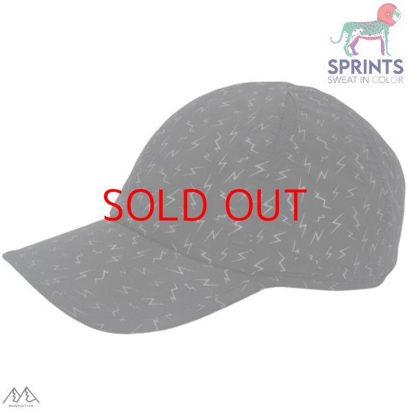 画像1: スプリンツ ランニングキャップ フラッシュ ブラック リフレクト 反射 SPRINTS O.G.Hats HAT SPRINTS nocturnal not so neon Flash Reflective Hat (1)