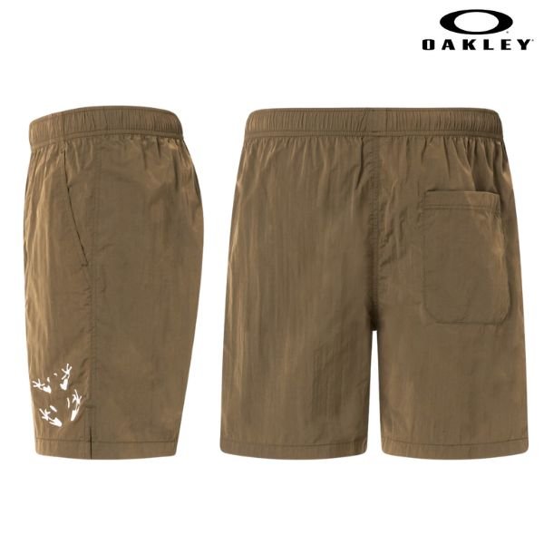 画像2: オークリー ハーフパンツ 水陸両用 撥水 カーキブラウン OAKLEY En Amphibian Shorts 7 1.0 Raven (2)