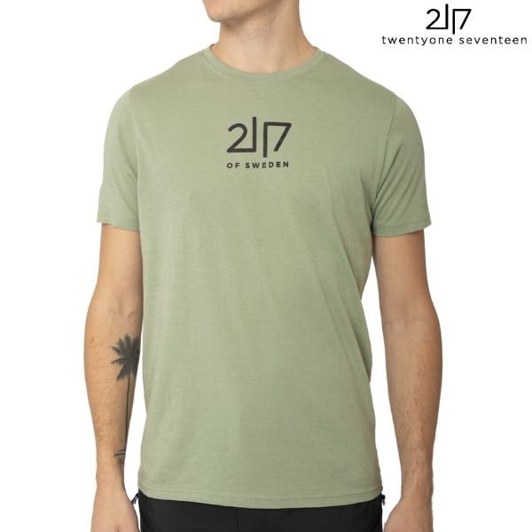 画像2: 2117 of sweden オーガニックコットンＴシャツ グリーン twentyone seventeen VIDA printed t-shirts vintage green (2)