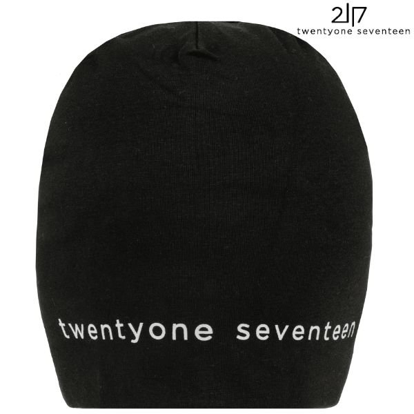画像1: ご予約商品 2117 of sweden コットン ビーニー ブラック twentyone seventeen SAREK elastic cap black (1)