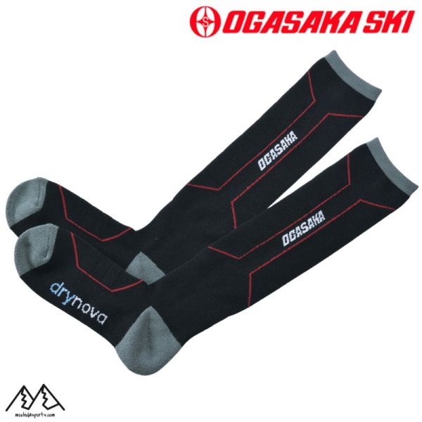 画像1: オガサカ スキーソックス ブラック OG-WA/BLK OGASAKA SKI SOCKS WARM FIT (1)