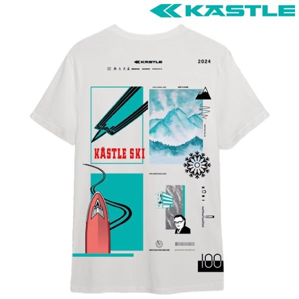 画像1: ご予約商品 ケスレ Tシャツ KASTLE T-Shirt LOGO T 100 Men ホワイト (1)