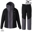 画像1: ご予約商品 ミズノ スキーウエア ブラック ガンメタル MIZUNO DEMO SOLID SKI PARKA PANTS (1)